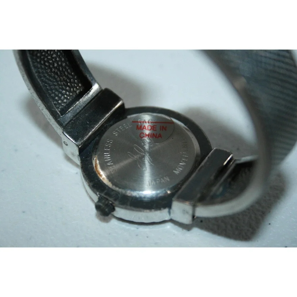 J Jill Women's Silver Analog Bangle Cuff Style‎ Wrist Watch